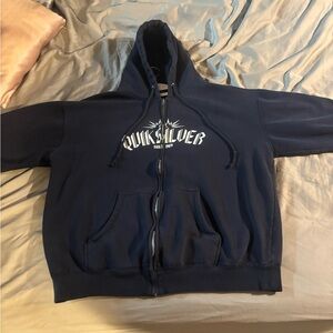 Vintage navy blue Quicksilver Zip-Up Hoodie